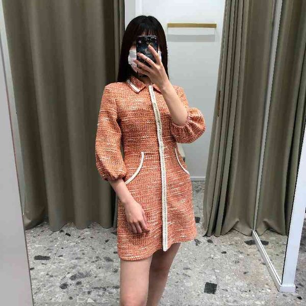 french elegance 22 spring and summer small fragrance coarse tweed contrast color square neck seven sleeve a-line dress, Black;gray
french elegance 22 spring and summer small fragrance coarse tweed contrast color square neck seven sleeve a-line dress, Black;gray