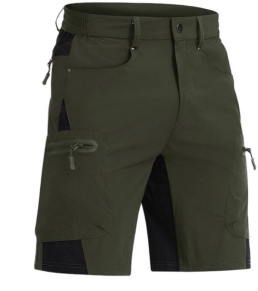 men's hiking shorts lightweight quick dry cargo shorts with 5 pockets g08y#, White;black
men's hiking shorts lightweight quick dry cargo shorts with 5 pockets g08y#, White;black