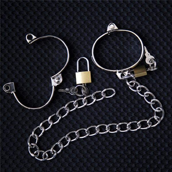 bondage stainless steel handcuffs lockable shackles toys metal hand cuffs ankle restraints games
bondage stainless steel handcuffs lockable shackles toys metal hand cuffs ankle restraints games