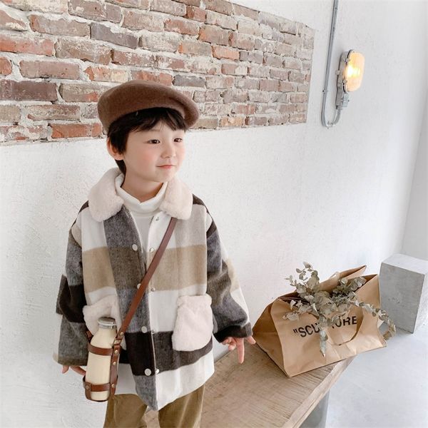 winter boys fashion woolen plaid jackets 1-6 years children warm casual turn-down collar single-breasted outwears lj201202, Blue;gray
winter boys fashion woolen plaid jackets 1-6 years children warm casual turn-down collar single-breasted outwears lj201202, Blue;gray