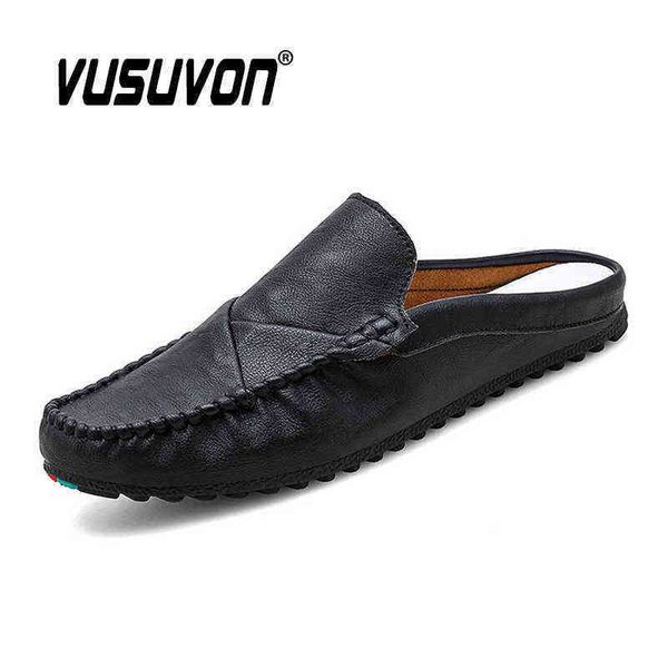 men slippers 2022 new fashion for loafers casual shoes flats women open toe beach sandals home mules soft s slides 220216, Black 
men slippers 2022 new fashion for loafers casual shoes flats women open toe beach sandals home mules soft s slides 220216, Black