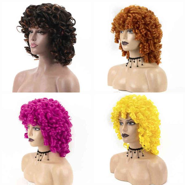 short curly wig with bangs fluffy natural wavy loose curl synthetic cosplay daily wigs for black women 220622
short curly wig with bangs fluffy natural wavy loose curl synthetic cosplay daily wigs for black women 220622
