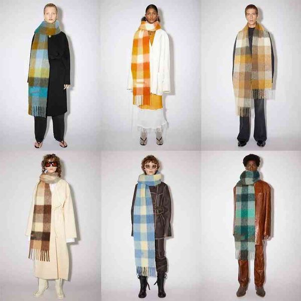 ac studios men and women general style cashmere scarf designer acne blanket women's colorful plaid tzitzit imitationvpy3, Blue;gray
ac studios men and women general style cashmere scarf designer acne blanket women's colorful plaid tzitzit imitationvpy3, Blue;gray