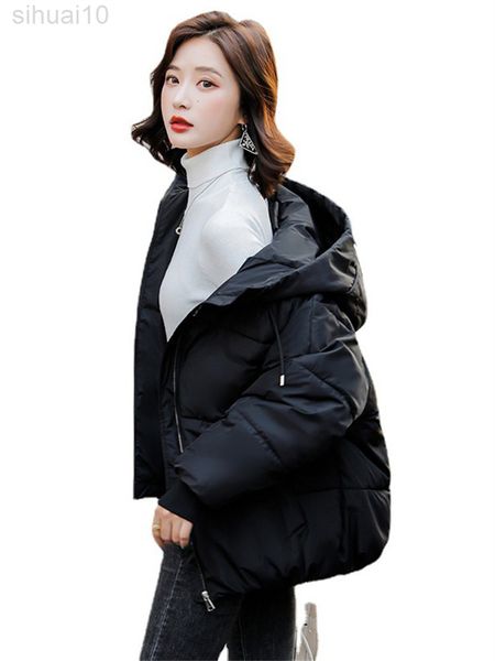 short down cotton coat women 2022 autumn and winter new hooded thickened warm jacket female casual simple outer wear l220730, Black
short down cotton coat women 2022 autumn and winter new hooded thickened warm jacket female casual simple outer wear l220730, Black