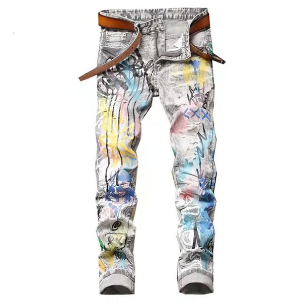 designer mens jeans digital print blue cat beard white elastic men pants sports leisure slim fit versatile straight tube pants luxury boys h
designer mens jeans digital print blue cat beard white elastic men pants sports leisure slim fit versatile straight tube pants luxury boys h