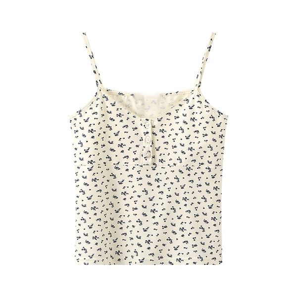 puwd slim girls sweet floral print camis summer fashion ladies vintage cute chic women party stylish 220325, White
puwd slim girls sweet floral print camis summer fashion ladies vintage cute chic women party stylish 220325, White
