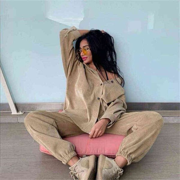 taovk women's tracksuit corduroy pinstripe single-breasted pocket and pants women suits t220729, Gray
taovk women's tracksuit corduroy pinstripe single-breasted pocket and pants women suits t220729, Gray