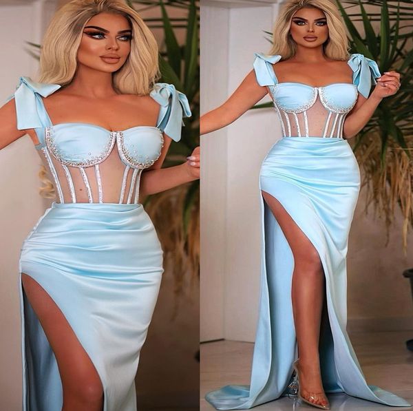 2022 plus size arabic aso ebi mermaid sky blue prom dresses beaded crystals evening formal party second reception birthday engagement brides, Black
2022 plus size arabic aso ebi mermaid sky blue prom dresses beaded crystals evening formal party second reception birthday engagement brides, Black