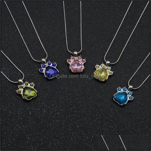pendant necklaces cute rose gold bear paw dog cat jewelry wedding pink love footprint crysatal necklace drop delivery 2021 pendants lu dhl8w, Silver
pendant necklaces cute rose gold bear paw dog cat jewelry wedding pink love footprint crysatal necklace drop delivery 2021 pendants lu dhl8w, Silver