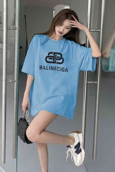 8mxt fashion brand paris lock letter short sleeve t-shirt women's summer super loose medium long round neck design couple top, White
8mxt fashion brand paris lock letter short sleeve t-shirt women's summer super loose medium long round neck design couple top, White