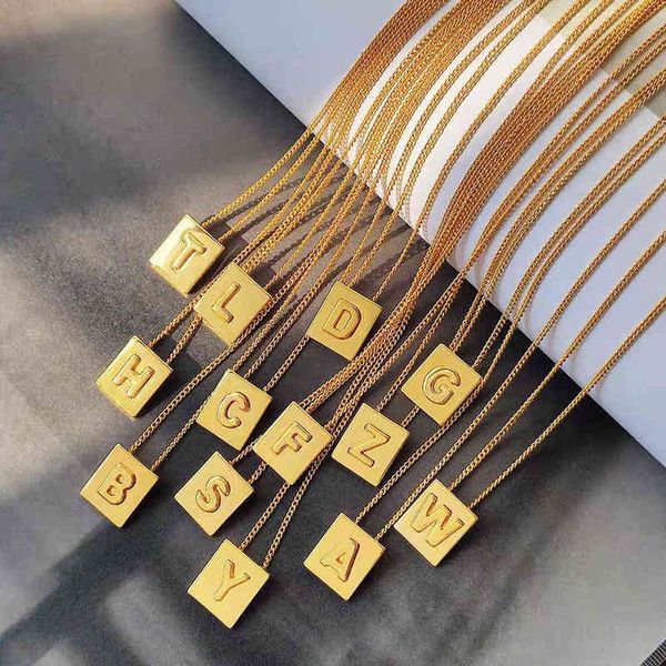 c family designer new letter necklace female lisa small square cool style brand clavicle chain, Black
c family designer new letter necklace female lisa small square cool style brand clavicle chain, Black