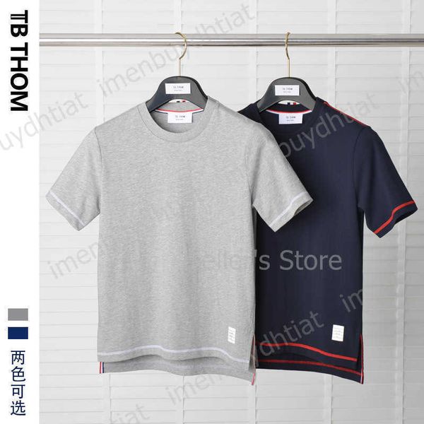 22 fashion luxury brand tb-thom short sleeve t shirts round neck men's simple leisure trend, White;black
22 fashion luxury brand tb-thom short sleeve t shirts round neck men's simple leisure trend, White;black