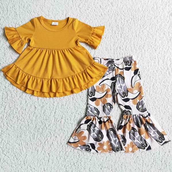 2022 new design baby girls clothing set western style fashion toddler girl clothes kids fall short sleeve bell bottoms outfits boutique chil, White
2022 new design baby girls clothing set western style fashion toddler girl clothes kids fall short sleeve bell bottoms outfits boutique chil, White