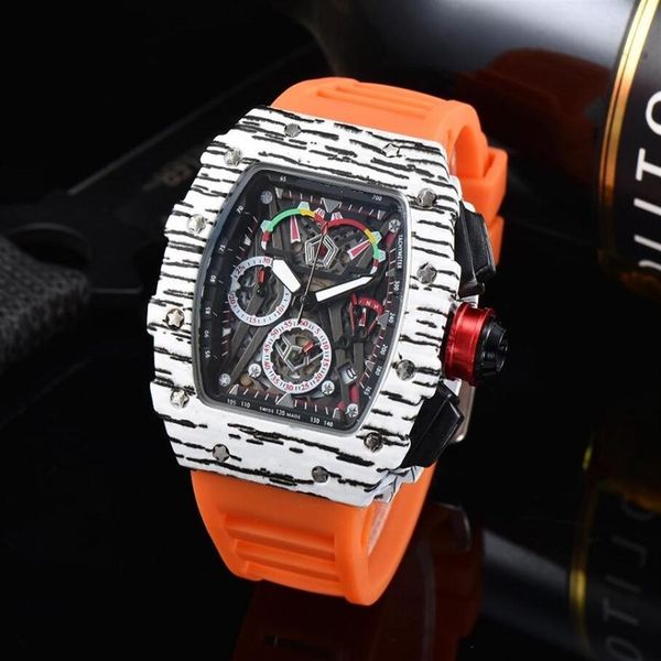 chronograph working mens satch steel quartz movement montre men wristwatches rubber strap fashion designer watch3335, Slivery;brown
chronograph working mens satch steel quartz movement montre men wristwatches rubber strap fashion designer watch3335, Slivery;brown