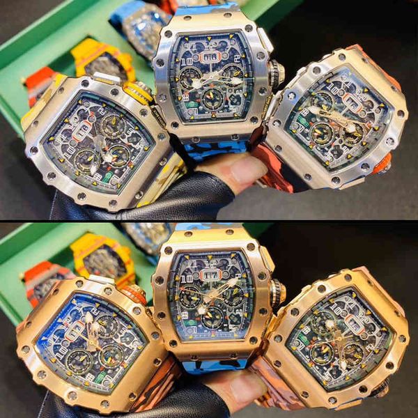 luxury mens mechanics watches richa milles wristwatch fully automatic multifunctional mechanical watch men's wine barrel dial sports le, Slivery;golden
luxury mens mechanics watches richa milles wristwatch fully automatic multifunctional mechanical watch men's wine barrel dial sports le, Slivery;golden