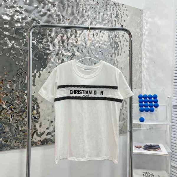 2022 brand t shirt 22 summer new d family stripe letter jacquard women's t-shirt casual contrast colo 5d79 5h8e, White
2022 brand t shirt 22 summer new d family stripe letter jacquard women's t-shirt casual contrast colo 5d79 5h8e, White