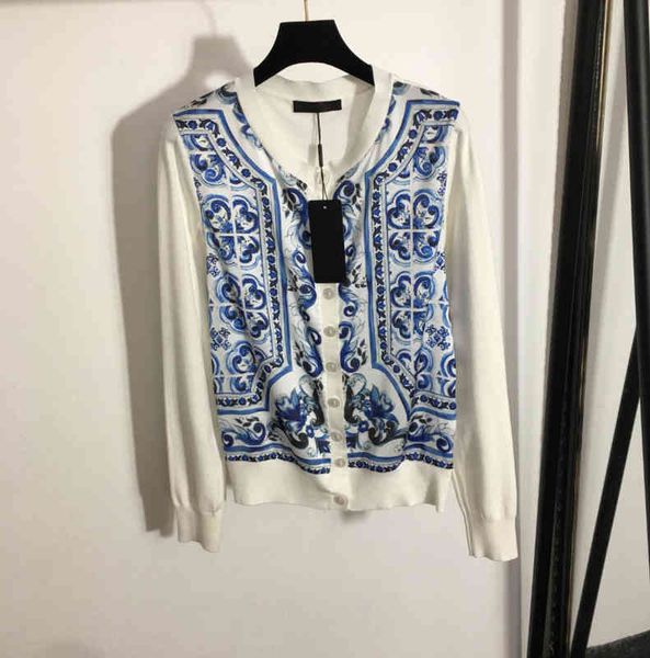 luxury womens designer jackets blue and white porcelain fashion logo print colorblock knitted cardigan autumn women clothing 0912, Black;brown
luxury womens designer jackets blue and white porcelain fashion logo print colorblock knitted cardigan autumn women clothing 0912, Black;brown