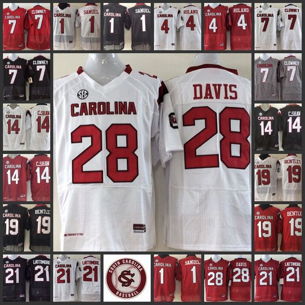 4 shaq roland jersey 28 mike davis 19 jake bentley marcus lattimore 1 deebo samuel 7 jadeveon clowney jerseys 14 connor shaw usc football je, Black
4 shaq roland jersey 28 mike davis 19 jake bentley marcus lattimore 1 deebo samuel 7 jadeveon clowney jerseys 14 connor shaw usc football je, Black