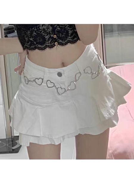 skirts summer women's gothic low waist white patchwork a-line skirt aesthetic outfit punk retro harajuku street style mini, Black
skirts summer women's gothic low waist white patchwork a-line skirt aesthetic outfit punk retro harajuku street style mini, Black