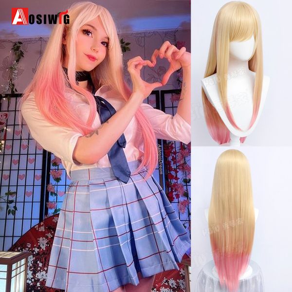costume accessories synthetic long lolita cosplay wig blonde pink straight hair my dress up darling kitagawa marin wigs with bangs for women, Silver
costume accessories synthetic long lolita cosplay wig blonde pink straight hair my dress up darling kitagawa marin wigs with bangs for women, Silver