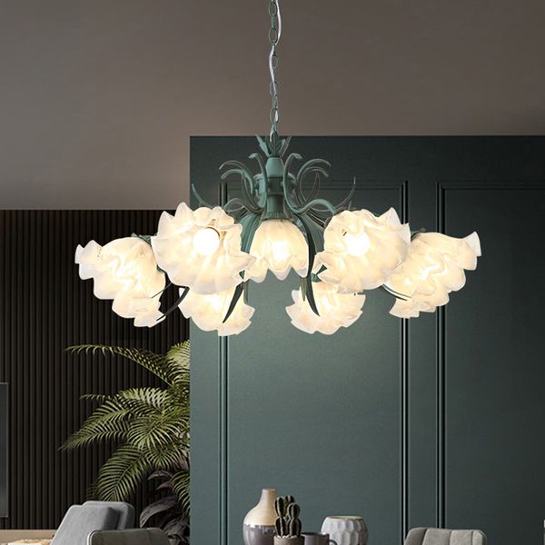 nordic dining room bedroom pendant lamps creative living room chandelier lighting american simple wrought iron lights pastoral green flowers
nordic dining room bedroom pendant lamps creative living room chandelier lighting american simple wrought iron lights pastoral green flowers