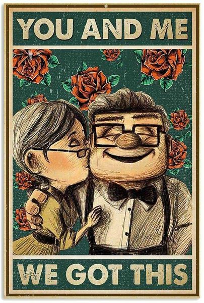 metal sign up carl and ellie you and me we got this tin signs new year easter wall decoration bar pub family cafe signs men cave gifts
metal sign up carl and ellie you and me we got this tin signs new year easter wall decoration bar pub family cafe signs men cave gifts