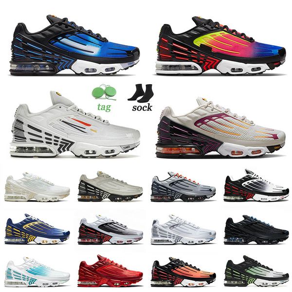 2022 new arrival tn plus 3 iii tuned running shoes rainbow multi white ghost green tiger laser blue tns for men women sports sneakers 36-46
2022 new arrival tn plus 3 iii tuned running shoes rainbow multi white ghost green tiger laser blue tns for men women sports sneakers 36-46