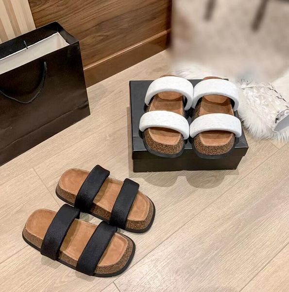summer simple thick-soled slipper designer new style fashion comfort letter printing individuality women sandal sandbeach outdoor slippers, Black