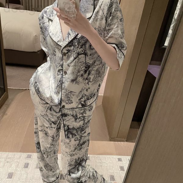 two piece dress designer 22 spring and summer new ink painting printing pajama set short sleeve casual coat wide leg trousers home two-piece, White
two piece dress designer 22 spring and summer new ink painting printing pajama set short sleeve casual coat wide leg trousers home two-piece, White