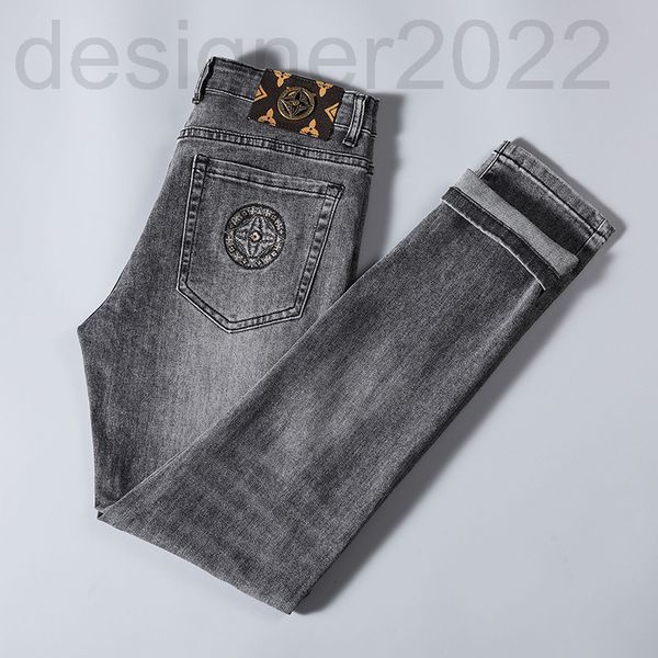 men's jeans designer summer thin men's jeans korean version small foot slim fit cotton elastic special ashtray embroidery ayg9, Blue
men's jeans designer summer thin men's jeans korean version small foot slim fit cotton elastic special ashtray embroidery ayg9, Blue