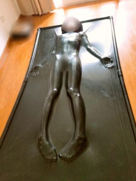 catsuit costumes latex sleep bed bag fetish bondage bodysuits body bag vacuum without head out and with breathing pipe zipe to wear, Black
catsuit costumes latex sleep bed bag fetish bondage bodysuits body bag vacuum without head out and with breathing pipe zipe to wear, Black