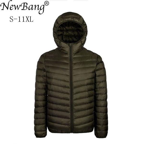 bang plus 9xl 10xl 11xl down coat male large size 90% ultra light down jacket men lightweigh warm coat hooded feather parka 201214, Black
bang plus 9xl 10xl 11xl down coat male large size 90% ultra light down jacket men lightweigh warm coat hooded feather parka 201214, Black