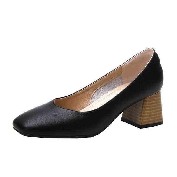2022 simple leather single shoes, feminine temperament, thick heel, shallow mouth, small leather shoes, Black
2022 simple leather single shoes, feminine temperament, thick heel, shallow mouth, small leather shoes, Black