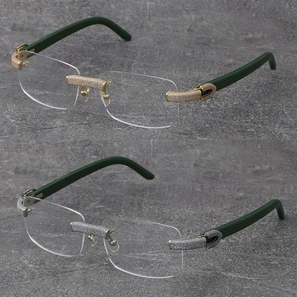 wholesale metal mix plank arms rimless micro-paved diamond set frames wooden eyewear myopic glasses male and female 18k gold frame glasses e, Silver
wholesale metal mix plank arms rimless micro-paved diamond set frames wooden eyewear myopic glasses male and female 18k gold frame glasses e, Silver