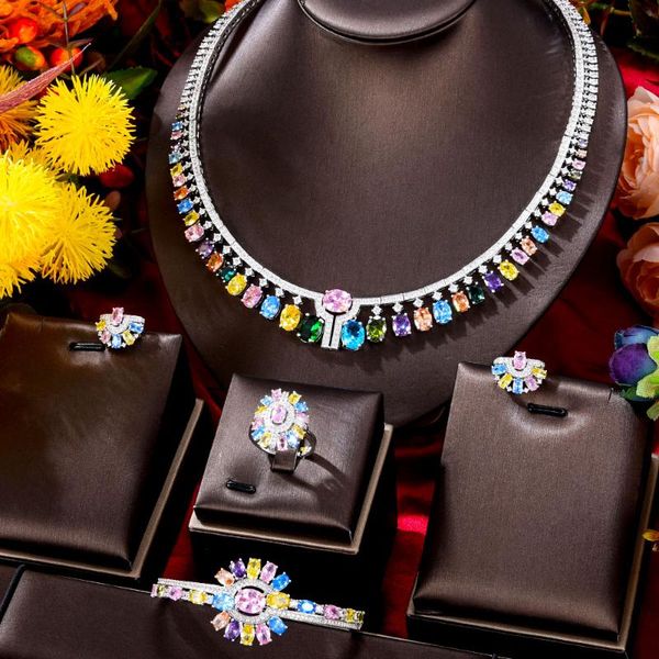earrings & necklace godki luxury flower bud mixed women wedding cubic zirconia earring saudi arabia jewelry set jewellery addiction, Silver
earrings & necklace godki luxury flower bud mixed women wedding cubic zirconia earring saudi arabia jewelry set jewellery addiction, Silver