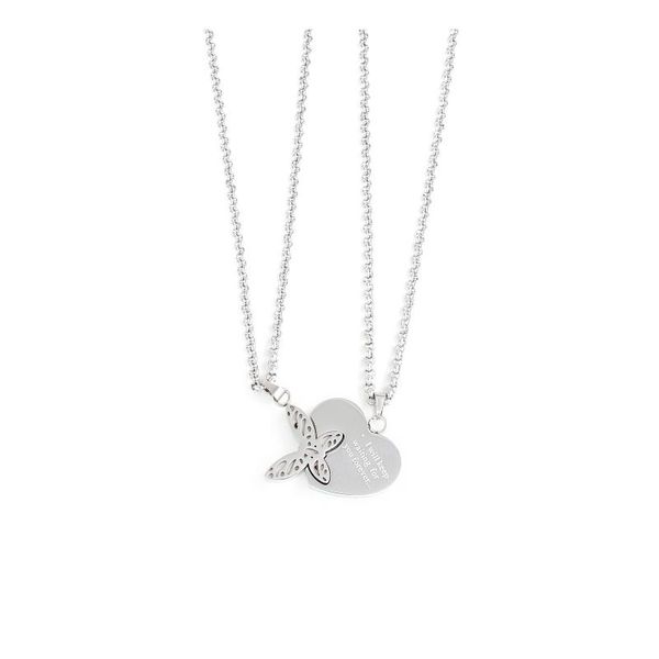butterfly love heart pendant necklace titanium steel letter couples necklace fashion jewelry, Silver
butterfly love heart pendant necklace titanium steel letter couples necklace fashion jewelry, Silver