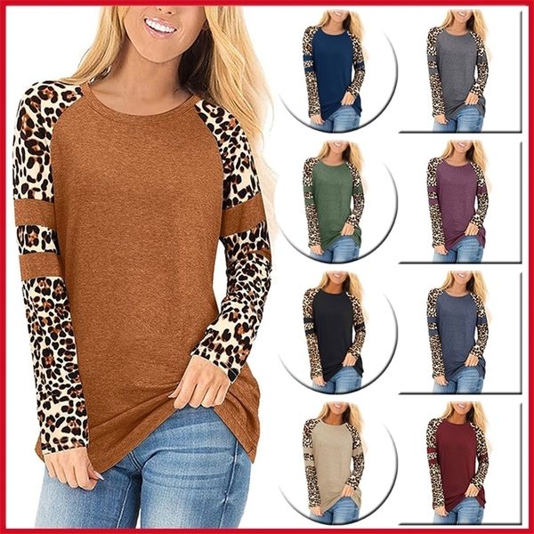 autumn patchwork leopard print t-shirt's long sleeve o-neck loose pullover tees harajuku vintage basic tshirt female 220322, White
autumn patchwork leopard print t-shirt's long sleeve o-neck loose pullover tees harajuku vintage basic tshirt female 220322, White