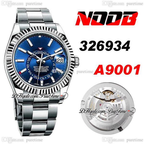 n v2 42mm sky a9001 complication calendar automatic mens watch fluted bezel blue dial stick markers 904l oystersteel bracelet super edition, Slivery;brown
n v2 42mm sky a9001 complication calendar automatic mens watch fluted bezel blue dial stick markers 904l oystersteel bracelet super edition, Slivery;brown