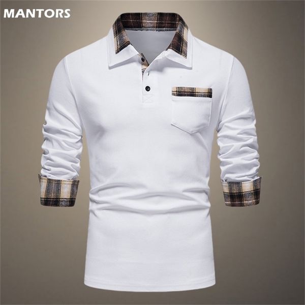 polo shirt men spring cotton shirt men solid color polo shirt autumn long sleeve male brand slim fit shirts men clothes 220421, White;black
polo shirt men spring cotton shirt men solid color polo shirt autumn long sleeve male brand slim fit shirts men clothes 220421, White;black