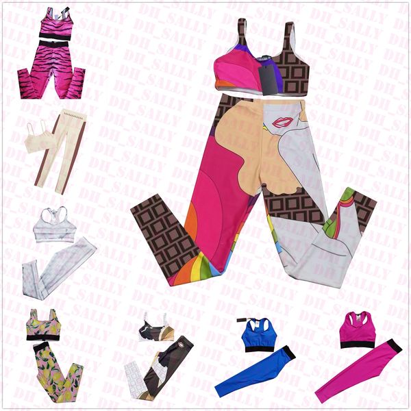 women sleeveless sport outfit designer print yoga outfits summer breathable gym clothing highly elastic sportwear, White;red
women sleeveless sport outfit designer print yoga outfits summer breathable gym clothing highly elastic sportwear, White;red
