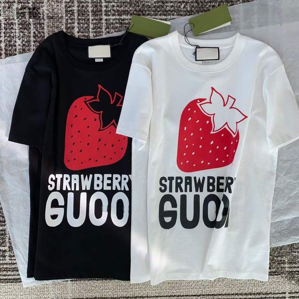 women's t-shirt designer 2022 spring / summer new short sleeve women's strawberry letter printed loose t-shirt round neck wear 6c4, White
women's t-shirt designer 2022 spring / summer new short sleeve women's strawberry letter printed loose t-shirt round neck wear 6c4, White