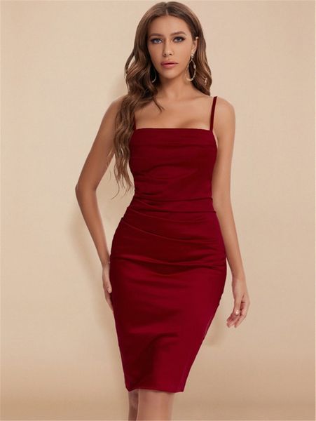 backless ruched cami dress c4fi#, Black;gray
backless ruched cami dress c4fi#, Black;gray