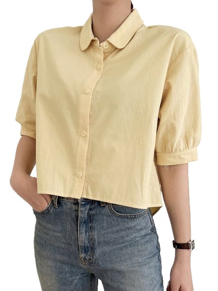 dazy high low hem drop shoulder blouse o765#, White