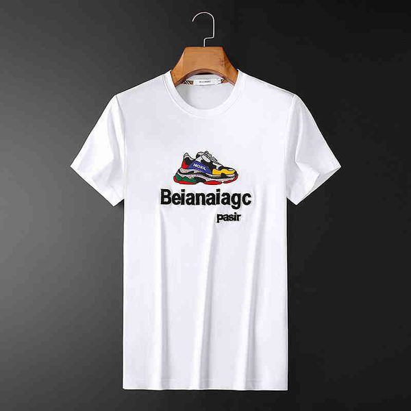 2022 summer new korean men's fashion mercerized cotton short sleeve t-shirt bottoms streetwear women's clothing summer 50% off, White;black
2022 summer new korean men's fashion mercerized cotton short sleeve t-shirt bottoms streetwear women's clothing summer 50% off, White;black