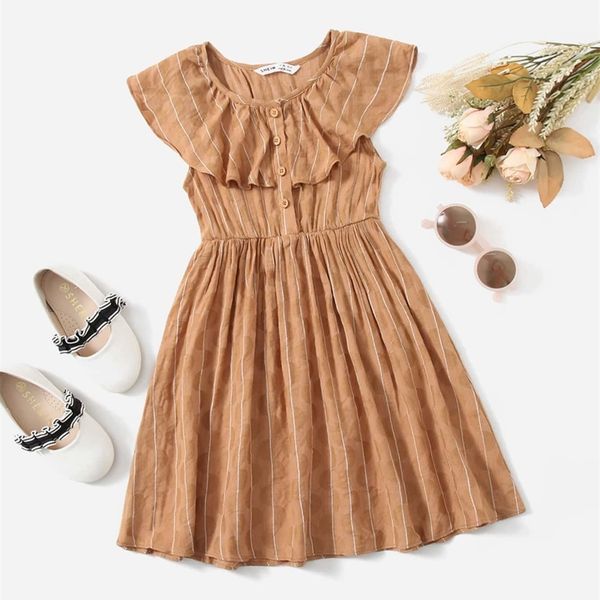 toddler girls striped print button front dress she, Red;yellow
toddler girls striped print button front dress she, Red;yellow