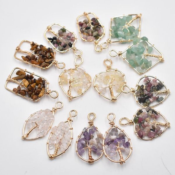 natural crystal stone beads charms wire wrapped for jewelry making tree of life chakra reiki healing amethyst green aventurine pendant whole, Bronze;silver
natural crystal stone beads charms wire wrapped for jewelry making tree of life chakra reiki healing amethyst green aventurine pendant whole, Bronze;silver