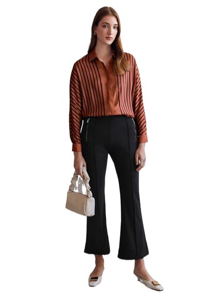 motf premium striped straight fit shirt k7yl#, White 
motf premium striped straight fit shirt k7yl#, White