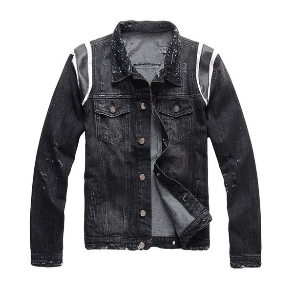 19fw fashion mens stylist jackets men women fashion retro denim jacket distressed ripped denim jacket coat265l, Black;brown
19fw fashion mens stylist jackets men women fashion retro denim jacket distressed ripped denim jacket coat265l, Black;brown