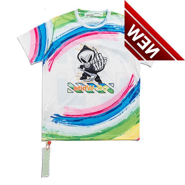 50%discount trend 2022 summer off new printing animation short sleeve round neck t-shirt for men and women factory direct sale, White;black 
50%discount trend 2022 summer off new printing animation short sleeve round neck t-shirt for men and women factory direct sale, White;black