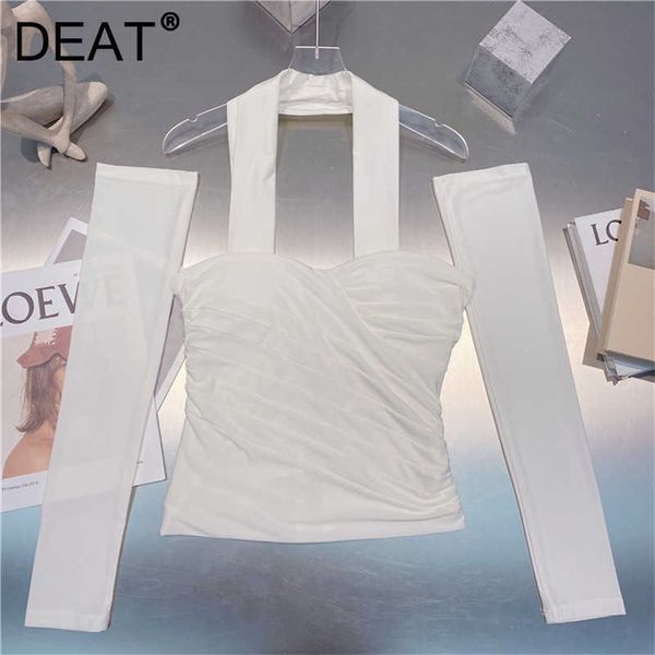 deat summer fashion women clothes halter backless off ther shoulder slim high waist t-shirt female ws71600l 210709, White
deat summer fashion women clothes halter backless off ther shoulder slim high waist t-shirt female ws71600l 210709, White